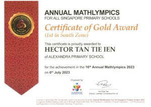 Best Mathematics Olympiad Centre in Singapore Annual Mathlympics